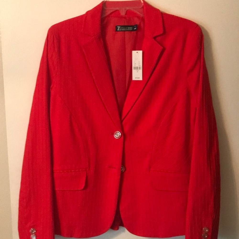 NY & Comany Red Blazer 7th Avenue